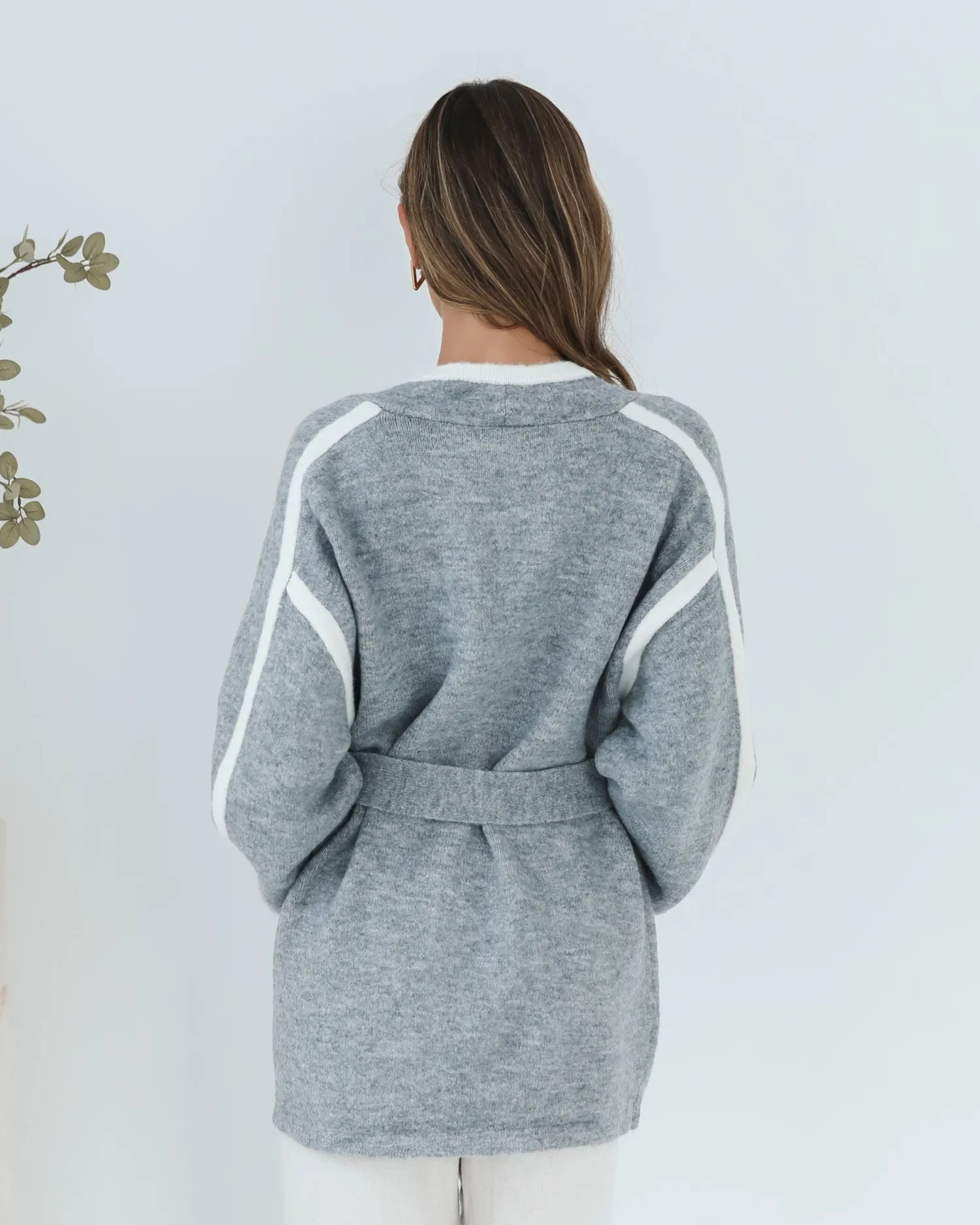 Discount Adelle Coatigan - Grey Print Knitwear & Jumpers|Knitwear