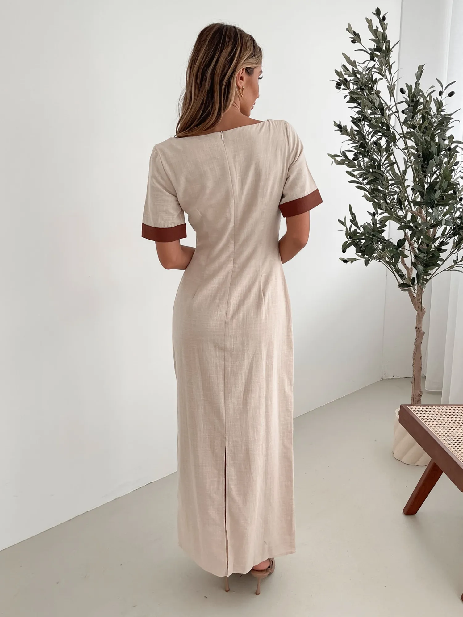 Best Adrianne Dress - Cream Print Maxi Dresses|Date Night Dresses