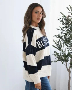 Hot Alisson Knit - Navy Multi Jumpers|Jumpers