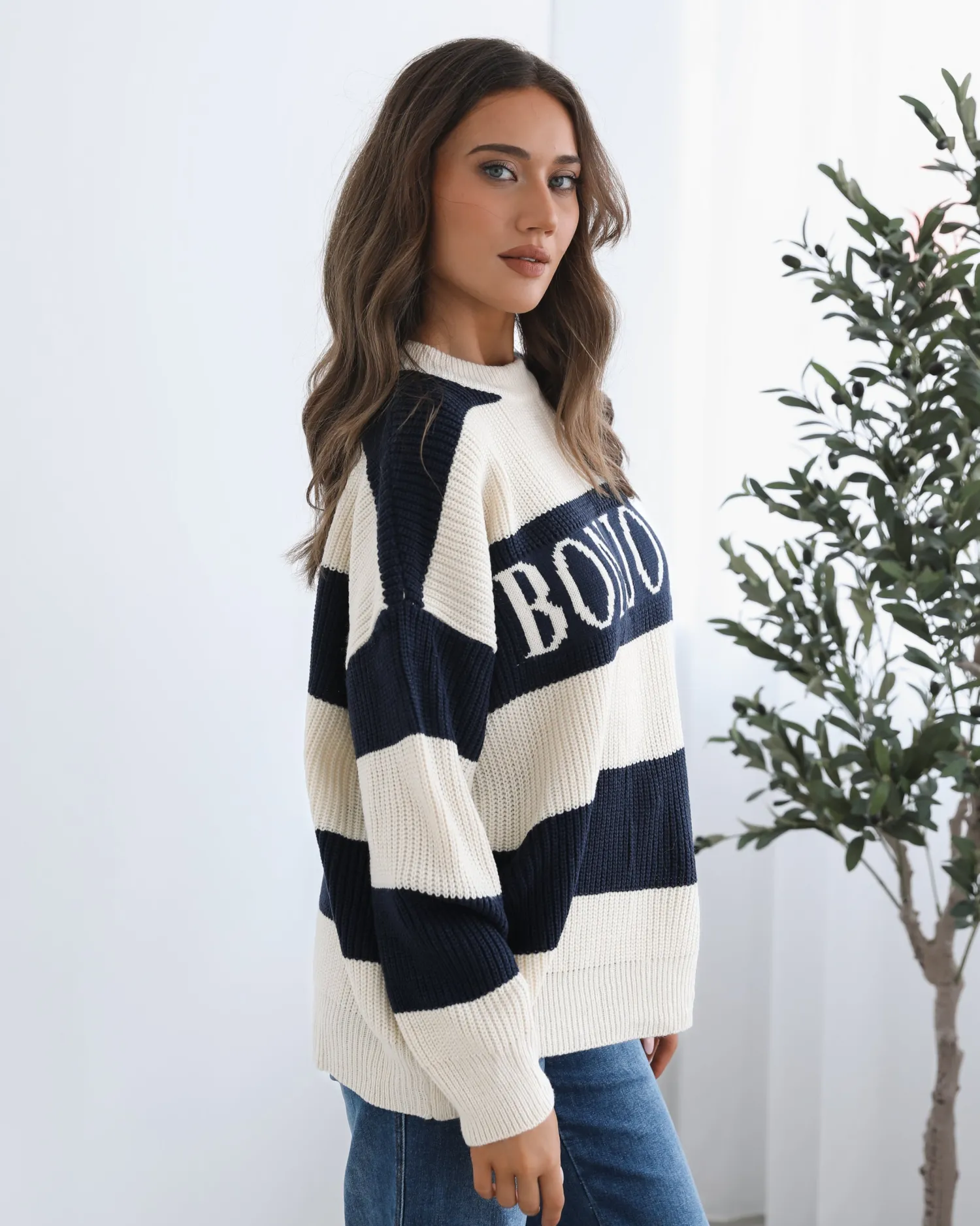 Hot Alisson Knit - Navy Multi Jumpers|Jumpers