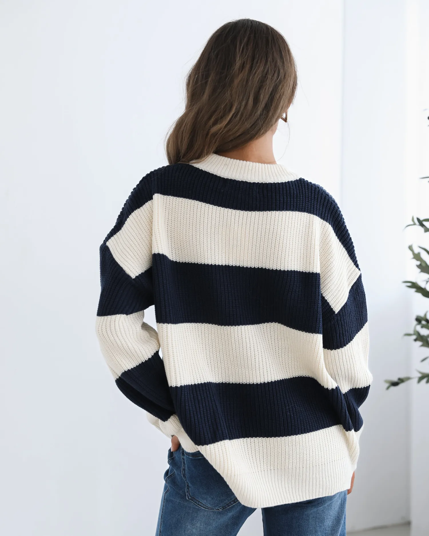Hot Alisson Knit - Navy Multi Jumpers|Jumpers