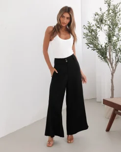 Online Alka Pants - Black Pants|Bottoms