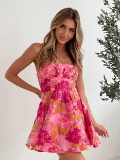 Discount Allana Dress - Pink Floral Floral Dresses|Valentine'S Day Dresses