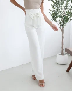 Best Alma Pants - White Pants|Bottoms