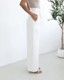 Best Alma Pants - White Pants|Bottoms
