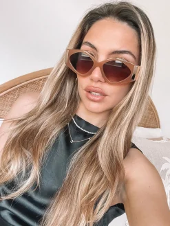 Discount Alyssa | Tan Accessories|Sunglasses