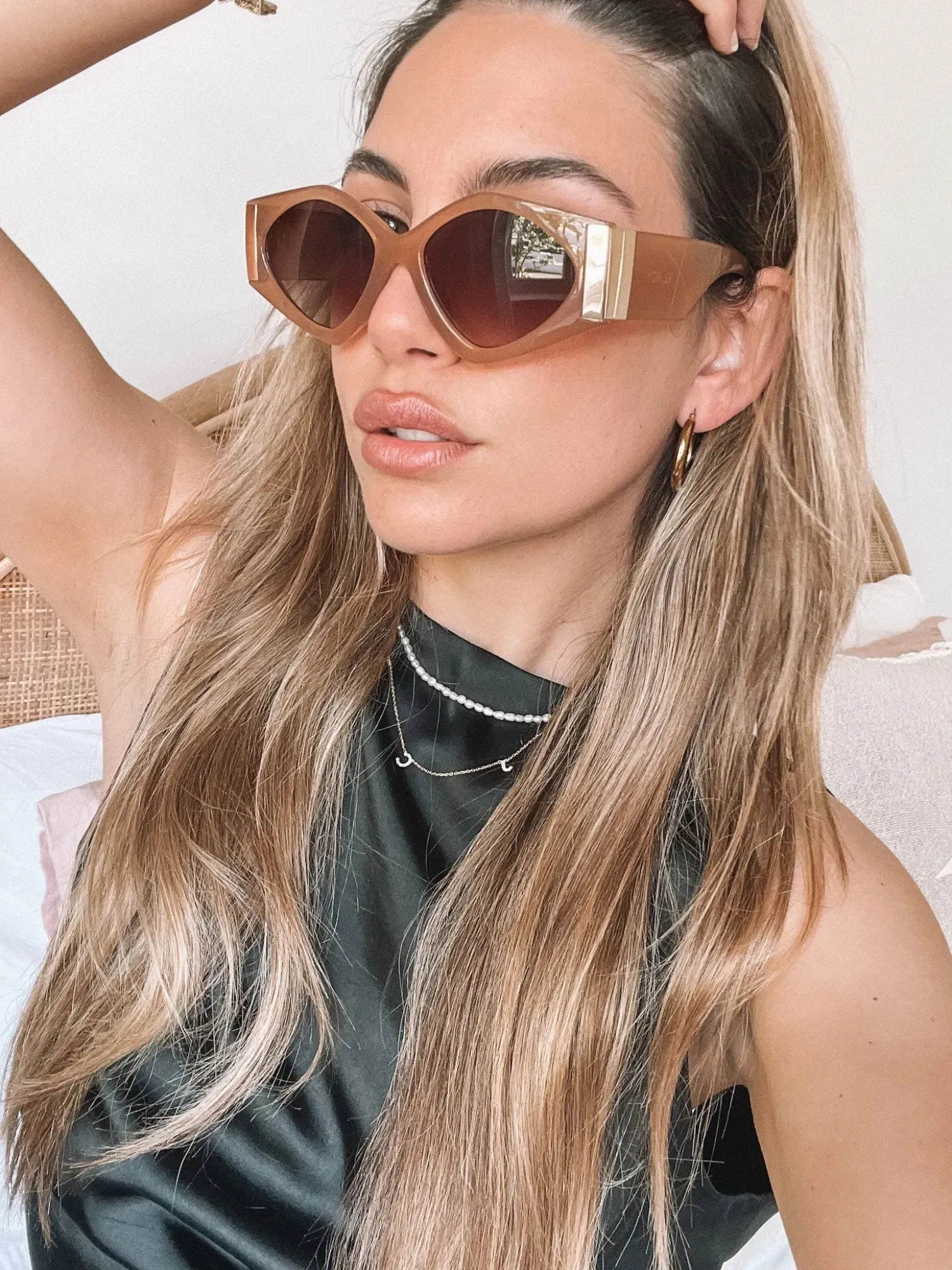 Discount Alyssa | Tan Accessories|Sunglasses