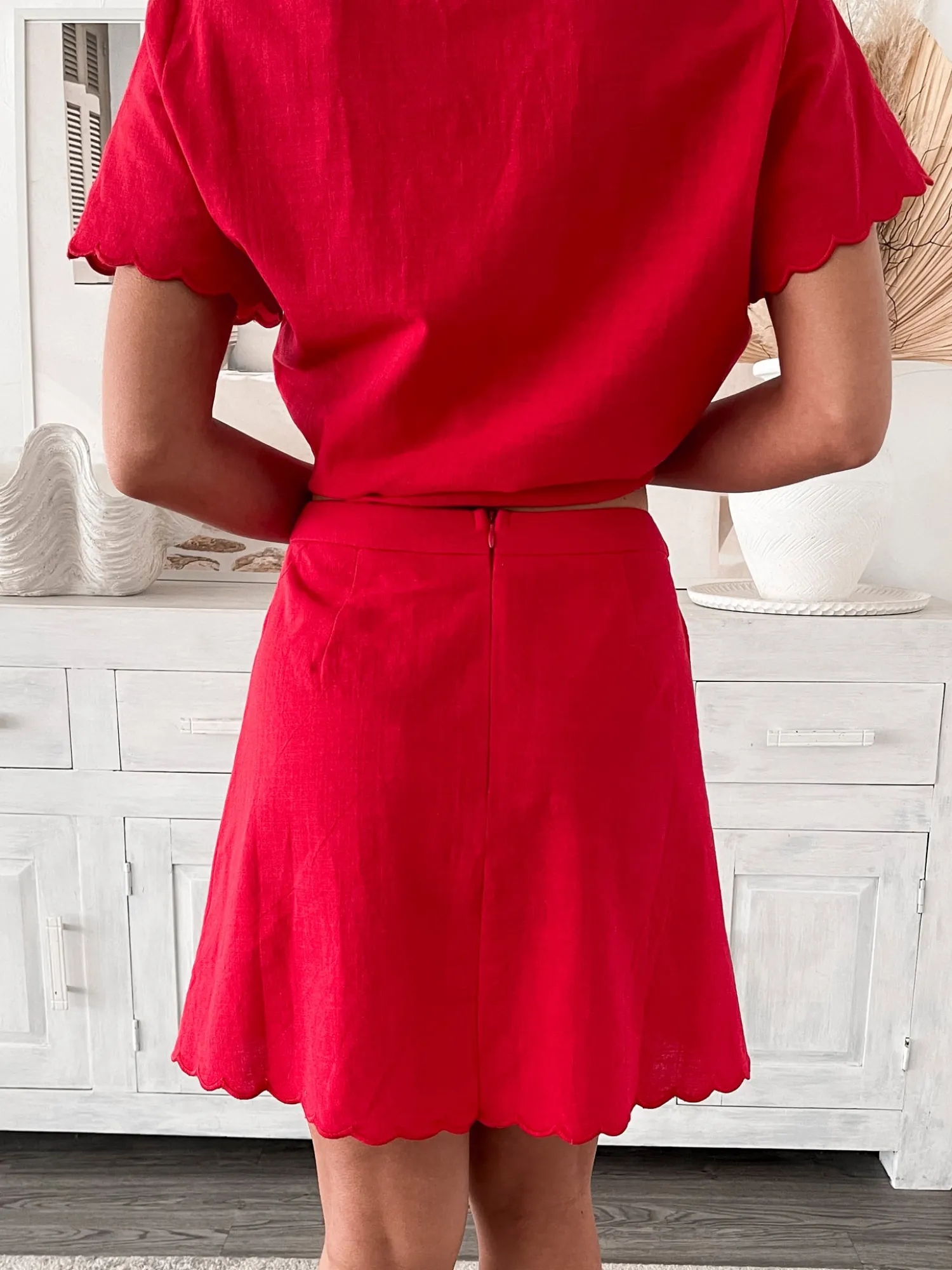 Ameera Skirt - Red Skirts|Sets