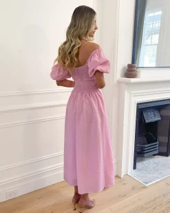 New Anvika Dress - Powder Pink Cut Out Dresses|Maternity Dresses