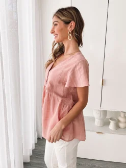 Online Arlo Top - Terracotta Maternity Tops|Maternity Tops