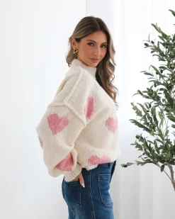 Best Asterielle Knit - Cream Print Jumpers|Jumpers