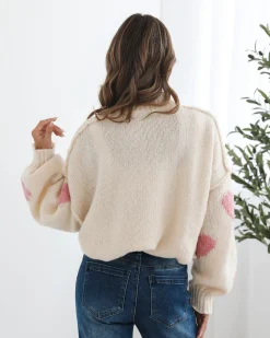 Best Asterielle Knit - Cream Print Jumpers|Jumpers