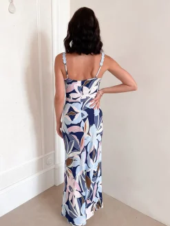 Audisa Dress - Blue Floral Lace Dresses|Floral Dresses