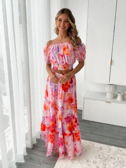Sale Avelisse Skirt - Pink Print Skirts|Sets