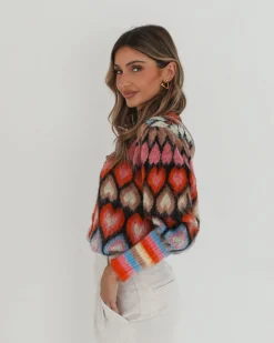 Sale Aveloria Cardigan - Black Print Cardigans|Knitwear & Jumpers