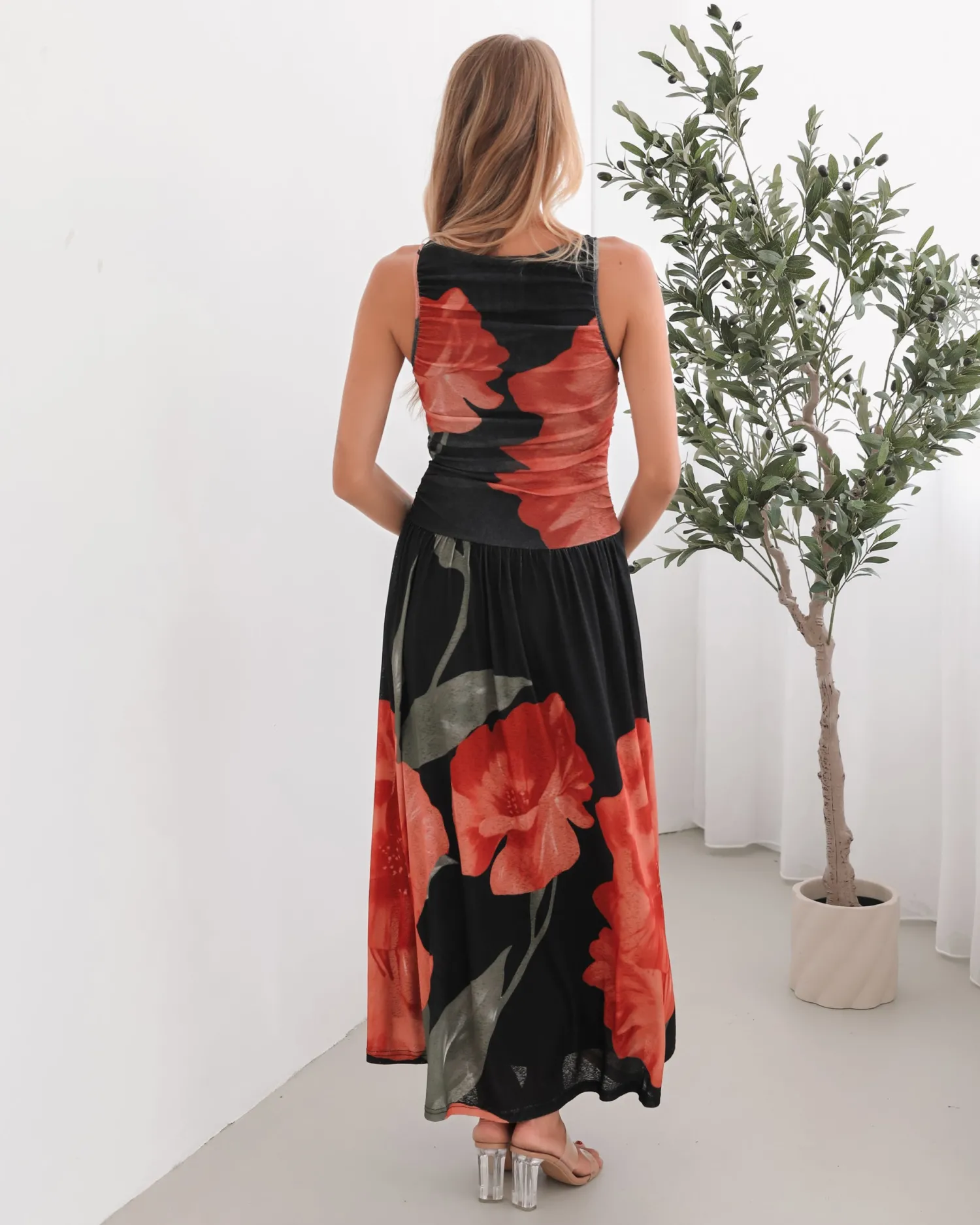 Best Balayage Dress - Black Floral Floral Dresses|Curve Dresses