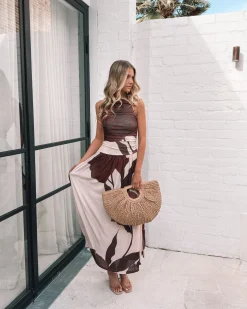 Hot Balayage Dress - Cream Floral Floral Dresses|Curve Dresses