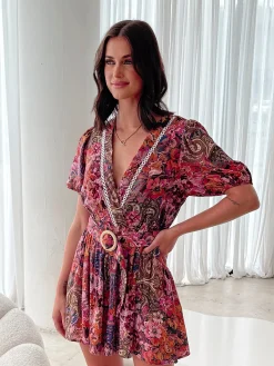 Outlet Belvia Playsuit - Autumn Paisley Playsuits & Jumpsuits