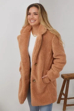 Discount Bernie Jacket - Caramel Jacket & Coats|Jackets & Coats