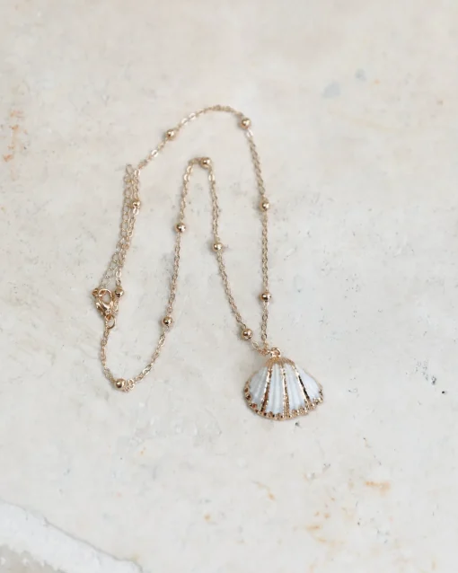 New Beryle Shell Necklace - Gold Multi Jewellery|Accessories