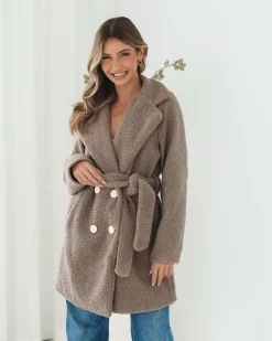 Sale Brienna Jacket - Taupe Jacket & Coats|Jackets & Coats
