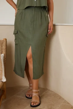 Hot Carah Skirt - Khaki Skirts|Sets