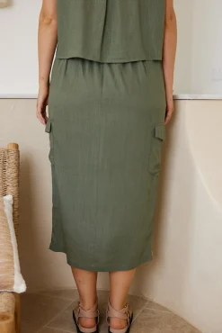 Hot Carah Skirt - Khaki Skirts|Sets