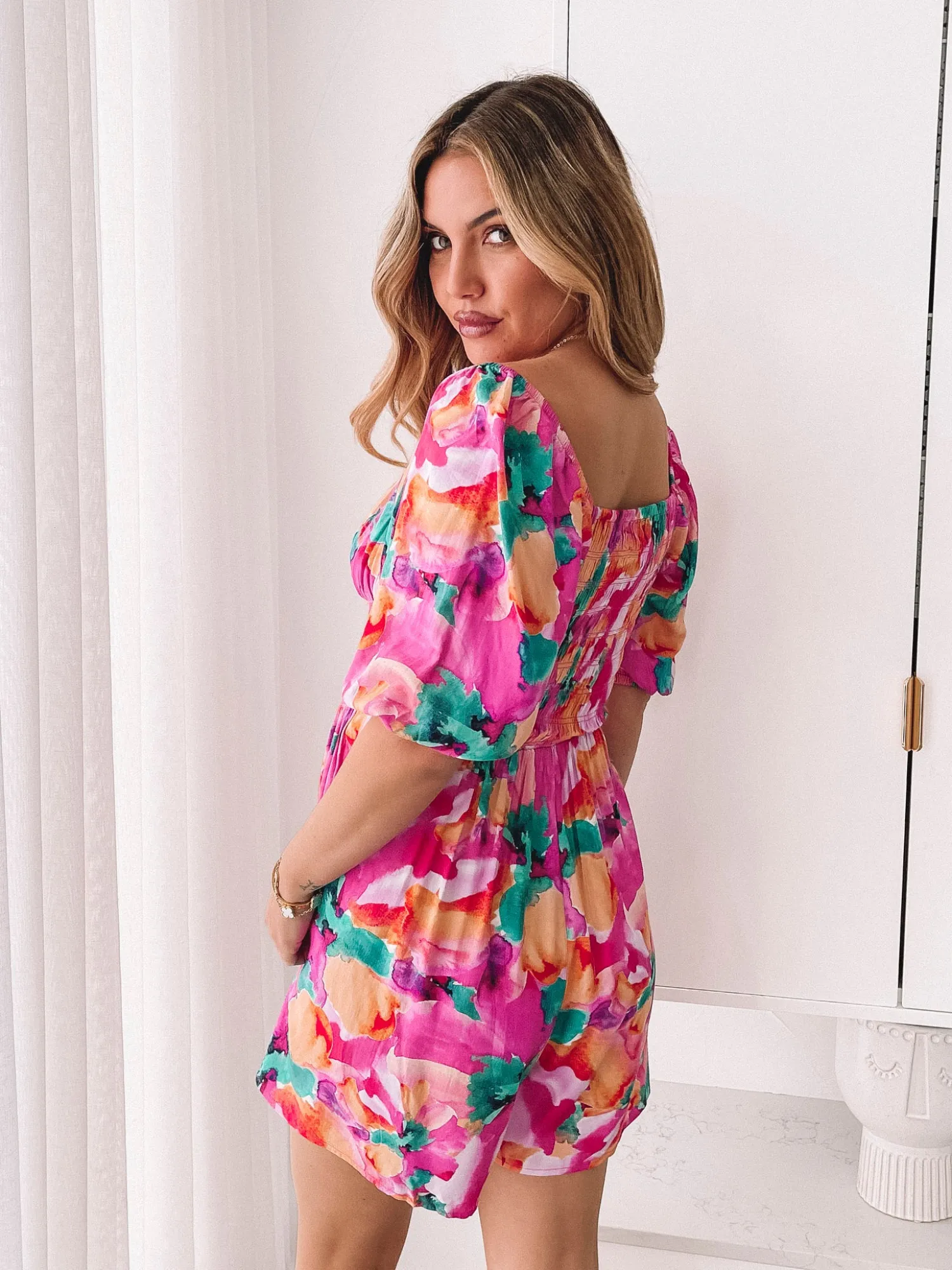 Discount Carolana Playsuit - Pink Fiesta Playsuits & Jumpsuits