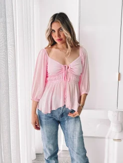 New Caroll Top - Pink Maternity Tops|Maternity Tops