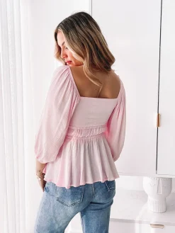 New Caroll Top - Pink Maternity Tops|Maternity Tops