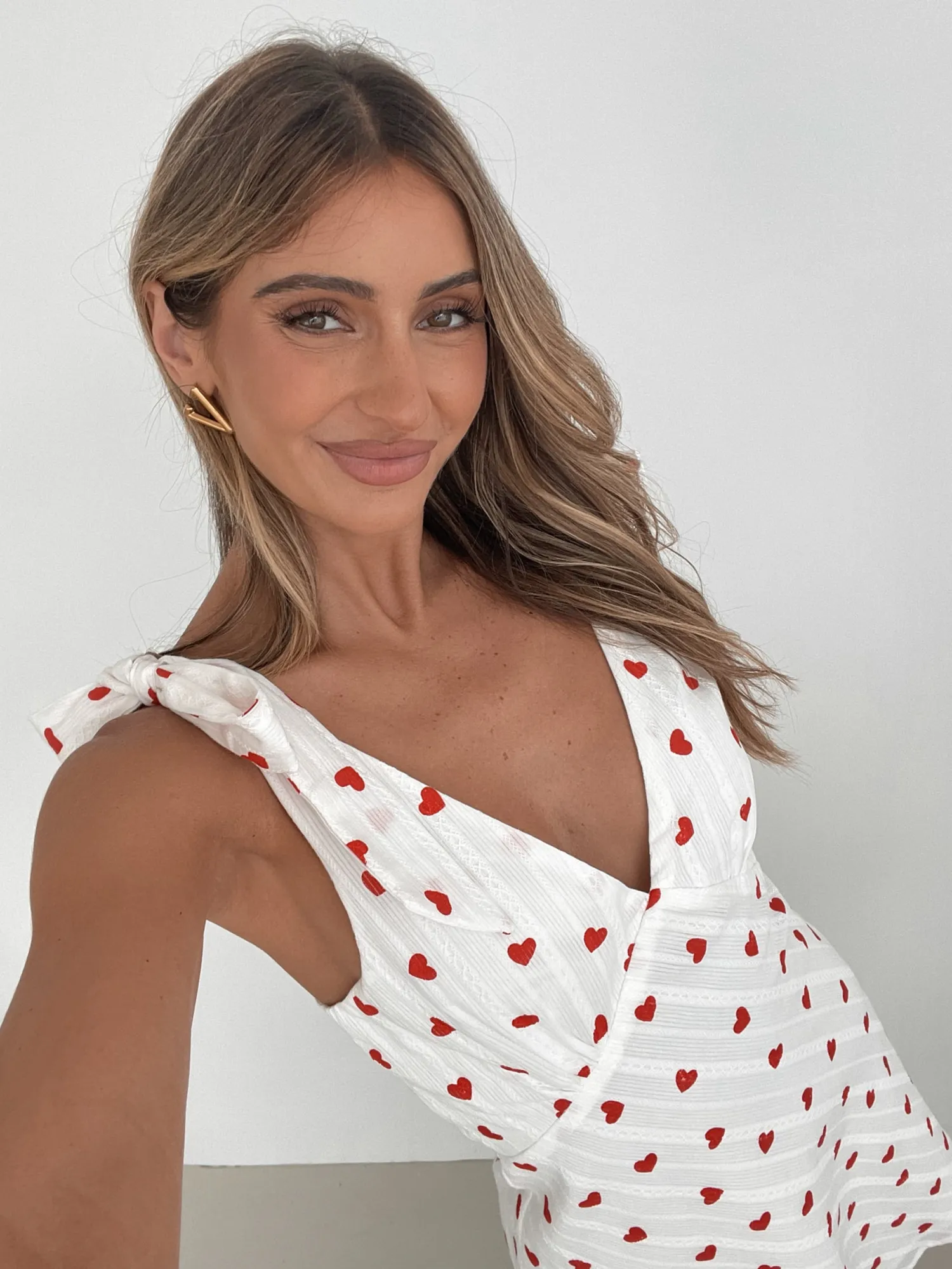 Clearance Carolyn Dress - White Print Mini Dresses|Valentine'S Day Dresses