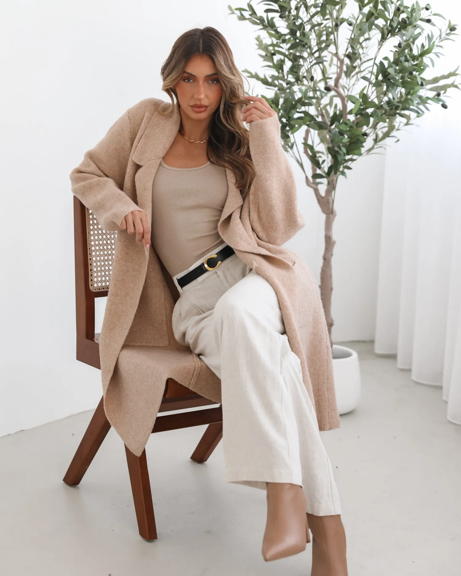 Online Carranza Coatigan - Camel Knitwear & Jumpers|Knitwear