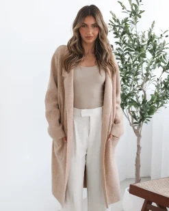Online Carranza Coatigan - Camel Knitwear & Jumpers|Knitwear