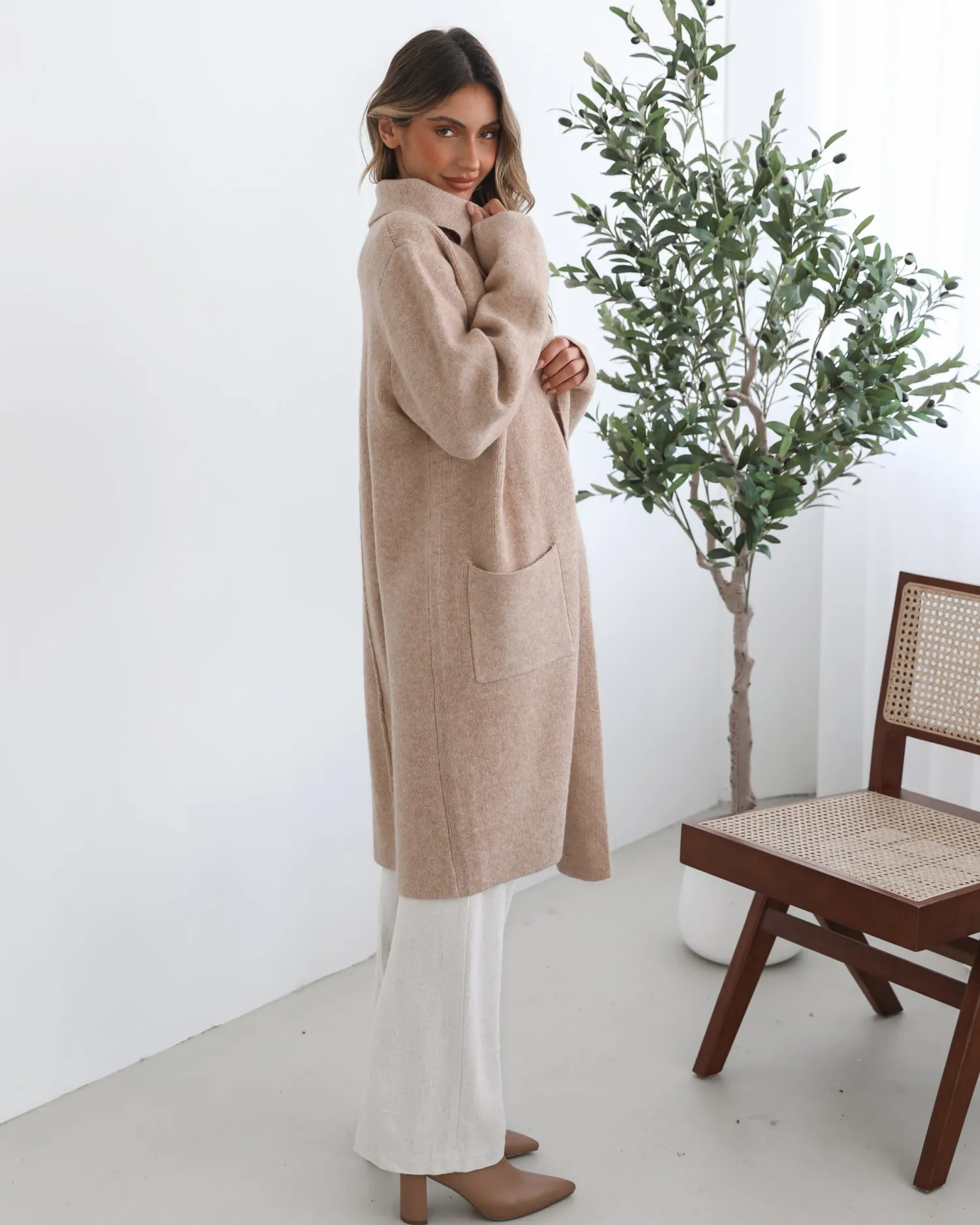 Online Carranza Coatigan - Camel Knitwear & Jumpers|Knitwear