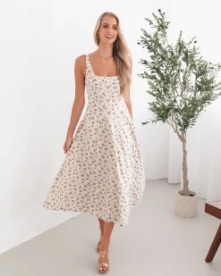 Best Carucci Dress - White Print Floral Dresses|Maternity Dresses