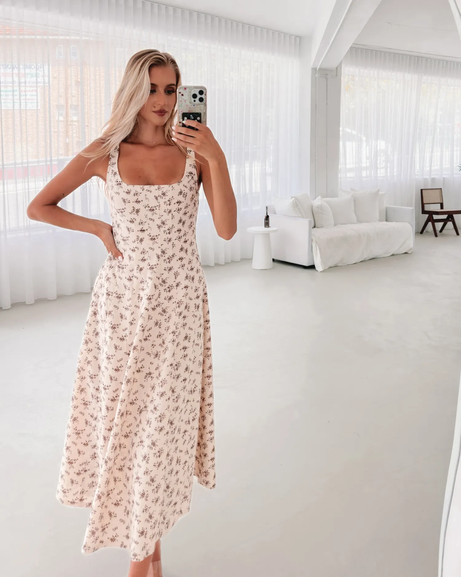 Best Carucci Dress - White Print Floral Dresses|Maternity Dresses