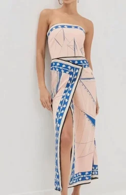 Best Ceriane Dress - Apricot Print Curve Dresses|Maxi Dresses