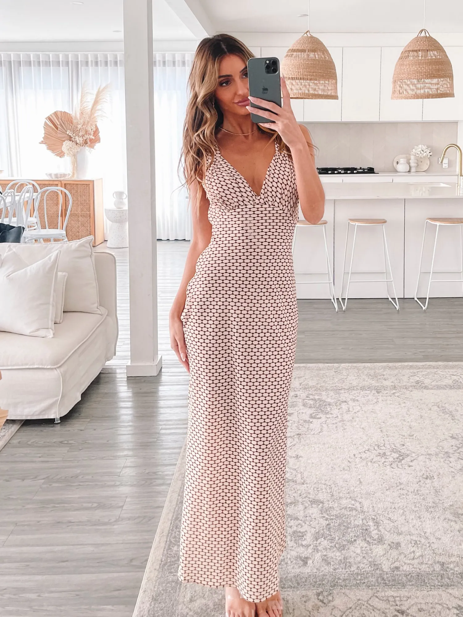 Best Charlette Dress - Brown Print Satin Dresses|Maxi Dresses