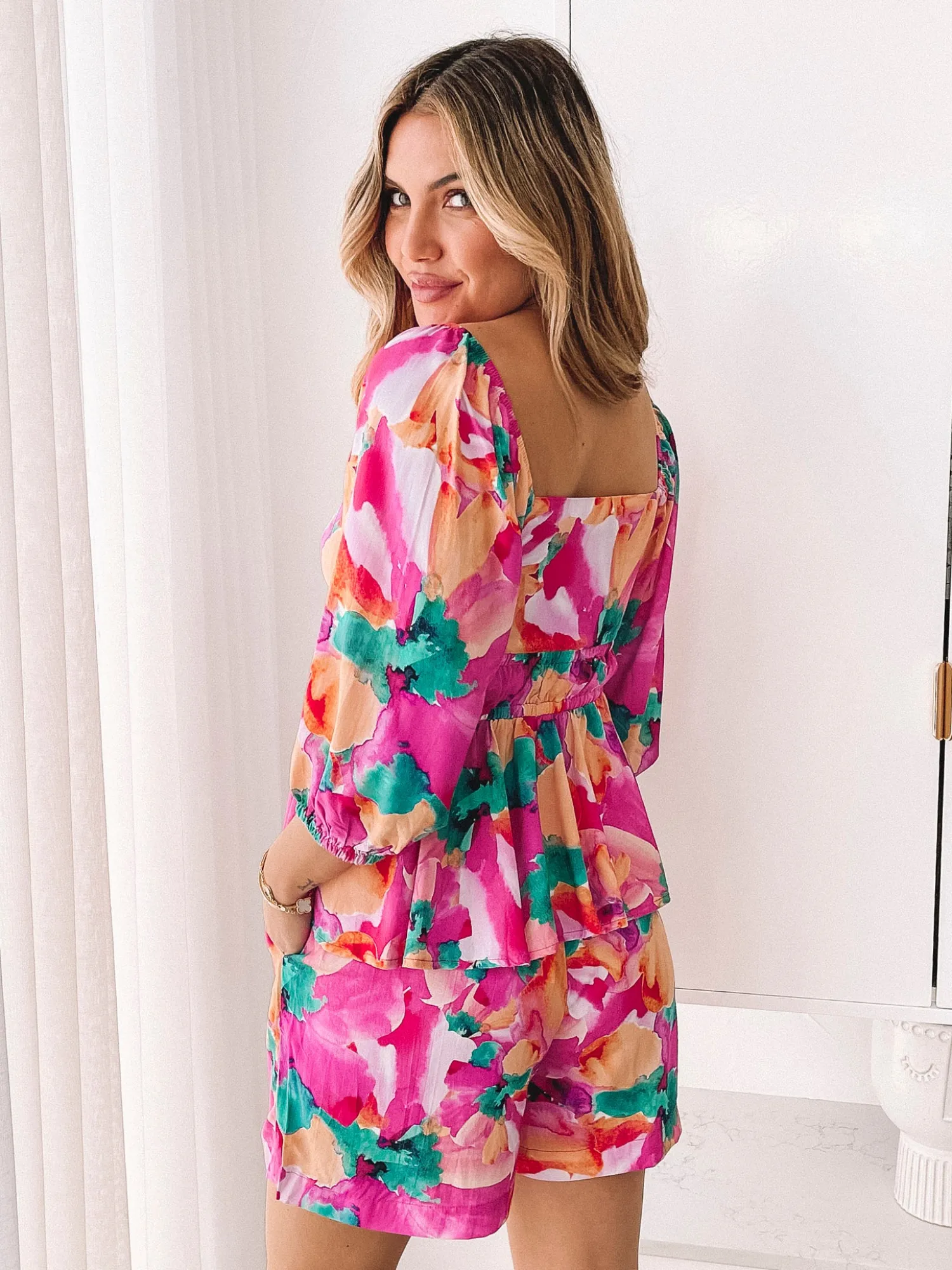 Clearance Conley Top - Pink Fiesta Maternity Tops|Maternity Tops