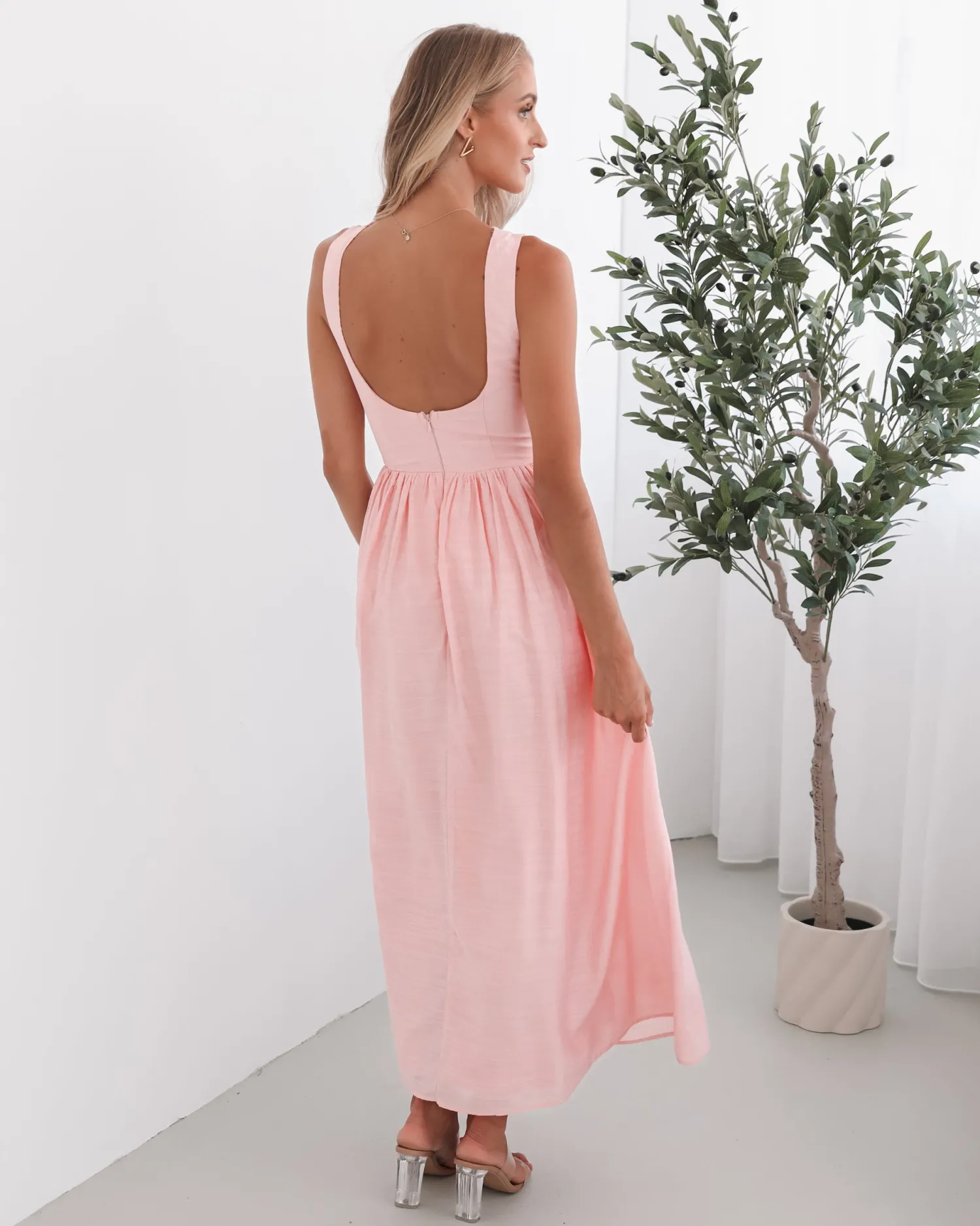Contessa Dress - Pink Lace Dresses|Maxi Dresses