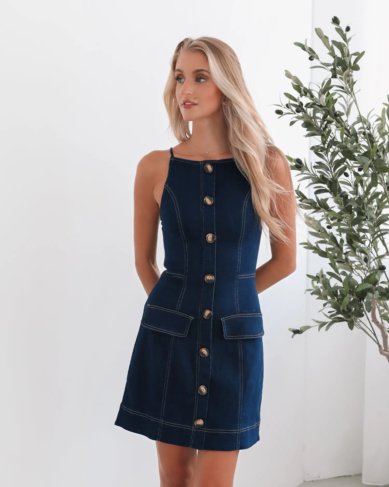 Discount Corinna Dress - Navy Mini Dresses|Holiday Dresses