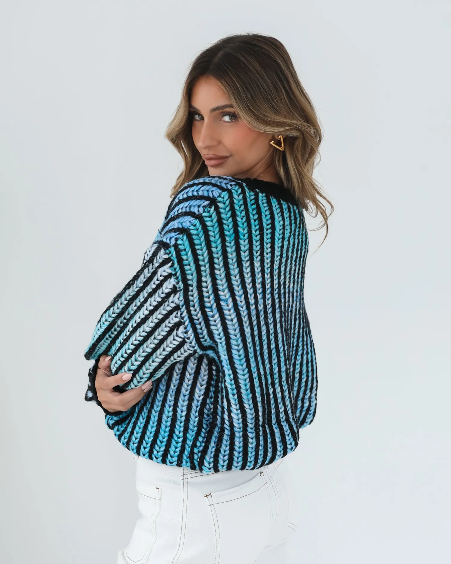Discount Daleena Knit - Blue Multi Jumpers|Jumpers
