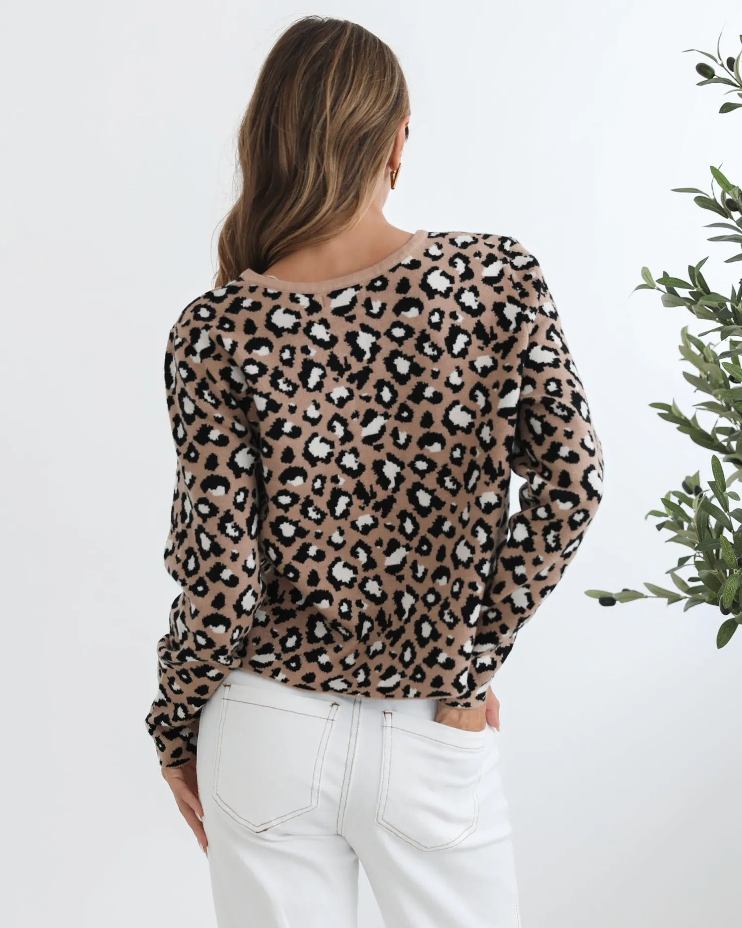 New Davia Cardigan - Camel Print Cardigans|Jumpers
