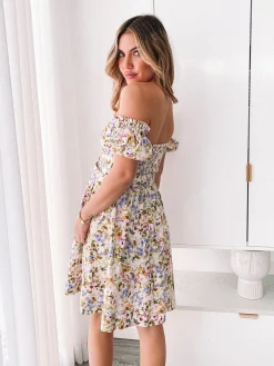 Online Devira Dress - Ditsy Lavender Floral Dresses|Curve Dresses