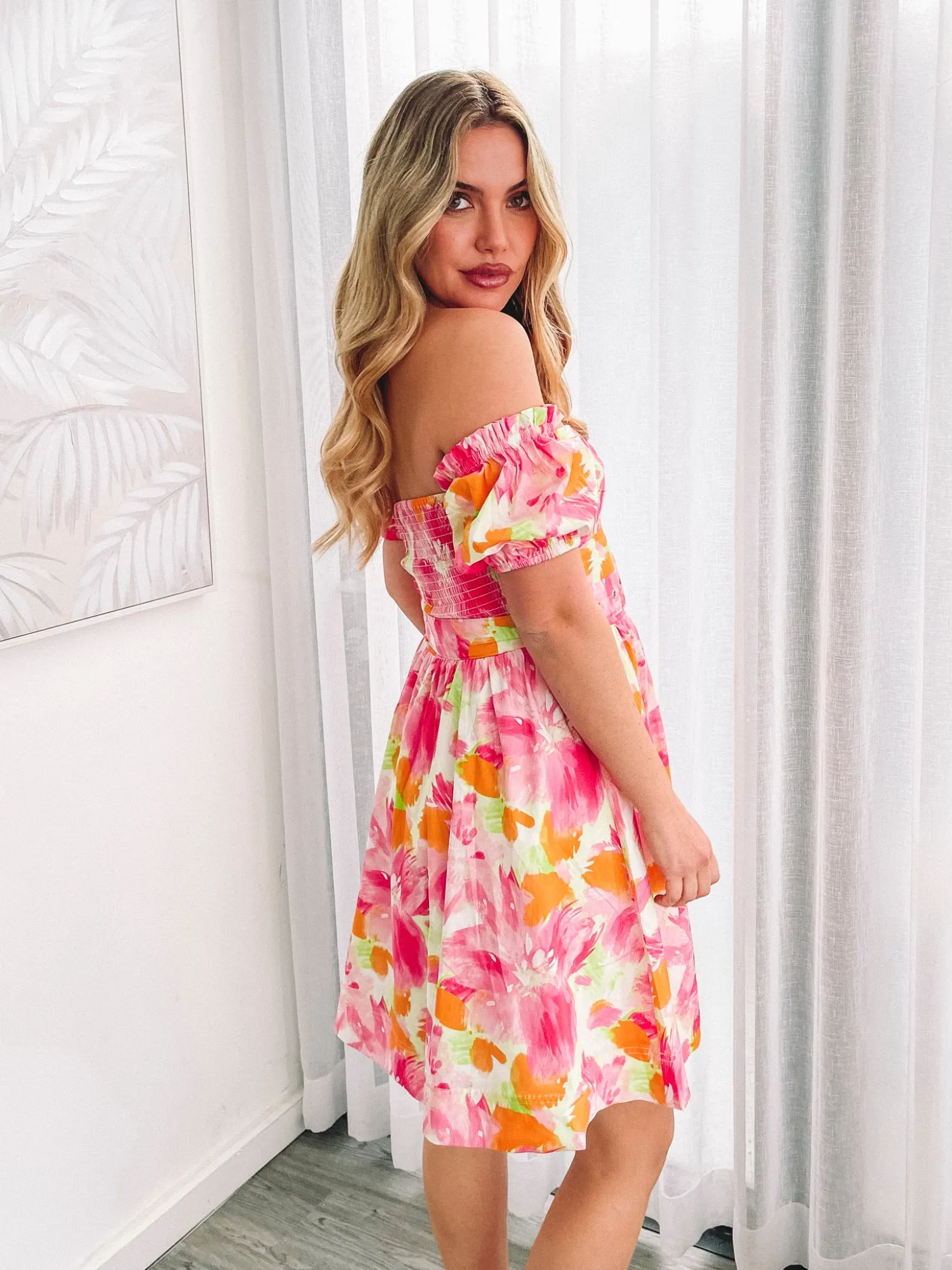 New Devira Dress - Pink Blossom Floral Dresses|Curve Dresses