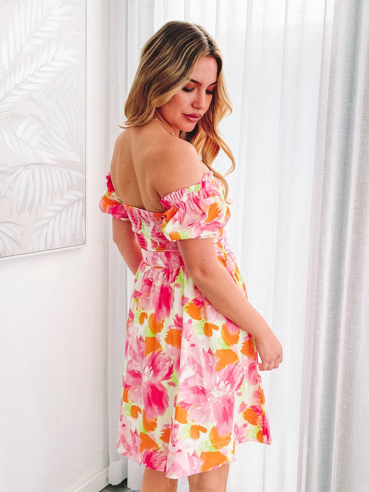 New Devira Dress - Pink Blossom Floral Dresses|Curve Dresses