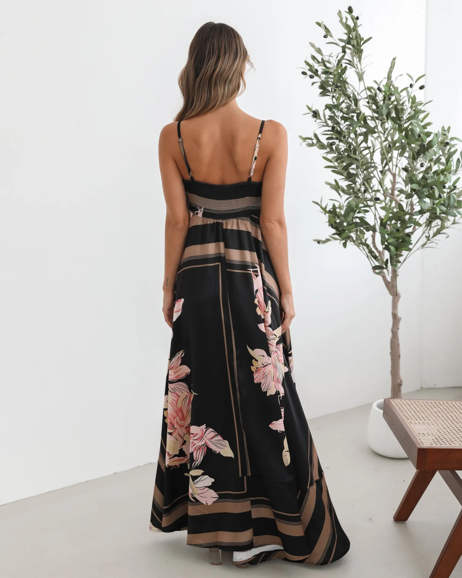 Discount Deyah Dress - Black Floral Floral Dresses|Maternity Dresses