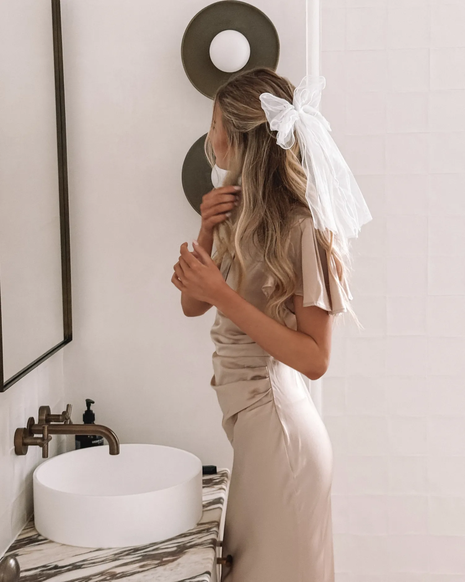 Online Doren Dress - Champagne Satin Dresses|Curve Dresses