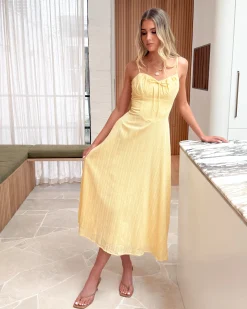 Best Edanna Dress - Yellow Maternity Dresses|Midi Dresses