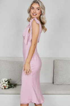 Hot Eleanora Dress - Blush Curve Dresses|Midi Dresses